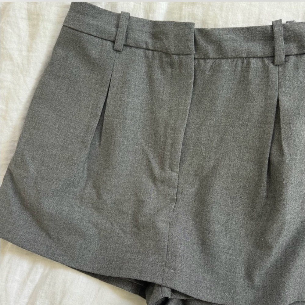 Mini Gray Pleated Skort